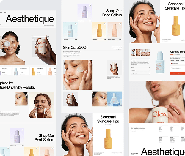 Custom branded storefront with logo and color theme applied